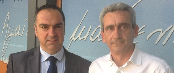 Ο Δικηγόρος και δημοτικός σύμβουλος Γιάννης Φλεβάρης μαζί με τον Γιώργο Χατζημάρκο στον αγώνα της Περιφέρειας