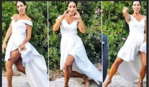 Κατερίνα Στικούδη: Η Daily Mail έγραψε για τον χορό της για το «Kiki Challenge» με το νυφικό