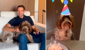 Στέφανος Κασσελάκης: Η σκυλίτσα του είχε γενέθλια και το γιόρτασε – Δείτε βίντεο