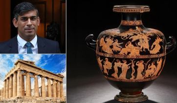Γλυπτά του Παρθενώνα: Το Βρετανικό Μουσείο «αδειάζει» τον Ρίσι Σούνακ στέλνοντας σπάνιο ελληνικό αγγείο στο Μουσείο της Ακρόπολης