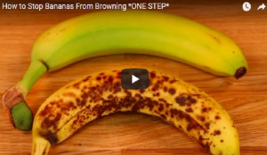 Το κόλπο για να μην μαυρίζουν οι μπανάνες (Βίντεο)