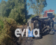 Θανατηφόρο τροχαίο στο Αλιβέρι Ευβοίας: ΙΧ συγκρούστηκε με μηχανή και έπιασαν φωτιά