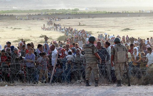Ροή Κούρδων προσφύγων από Συρία
