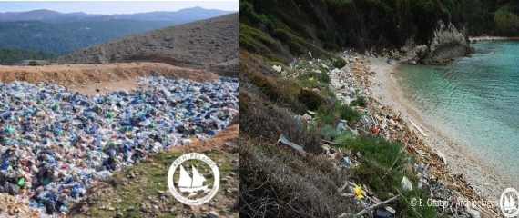 Σκουπίδια και πλαστικά «πνίγουν» την Ελλάδα
