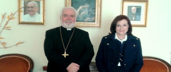 Τον Καθολικό Αρχιεπίσκοπο Τήνου Σεβασμιώτατο Νικόλαο επισκέφθηκε η κα Αγγελική Συνοδινού