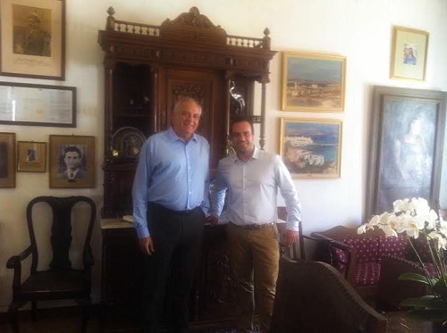 Ο Γενικός Γραμματέας Αποκεντρωμένης Διοίκησης Αιγαίου, κος Σπ. Σπυρίδων, συνάντησε εχθές το Δήμαρχο Μυκόνου