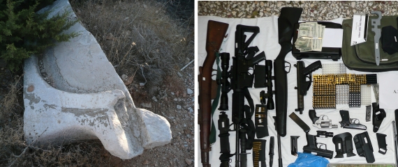 Συνελήφθη στην Αντίπαρο ζευγάρι αλλοδαπών για παράνομη κατοχή αρχαίων αντικειμένων και όπλων
