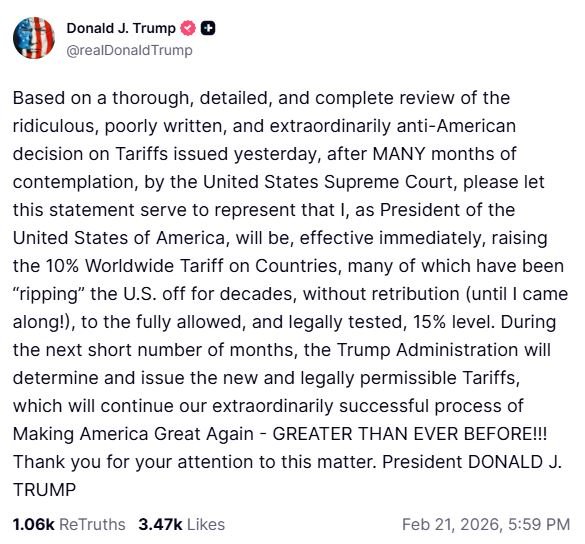 donald trump 21 2 26