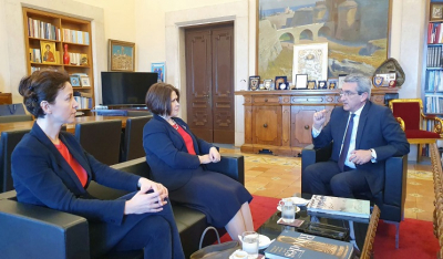 Συνάντηση του Περιφερειάρχη με την Πρέσβη της Σλοβακίας Ελλάδα, Iveta Hricova