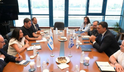 Συνάντηση Βασίλη Κικίλια με την Υπουργό Μεταφορών του Ισραήλ, Miri Regev