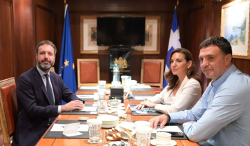 Συνάντηση Β. Κικίλια και Ο. Κεφαλογιάννη με τον Αναπληρωτή Αντιπρόεδρο Κυβερνητικών Υποθέσεων του Royal Caribbean Group, A. Carollo