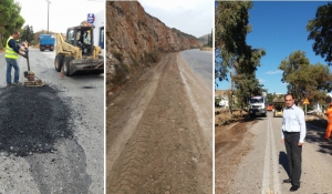 Η Περιφέρεια Νοτίου Αιγαίου υλοποίησε το έργο άρσης της επικινδυνότητας του επαρχιακού οδικού δικτύου Πάρου