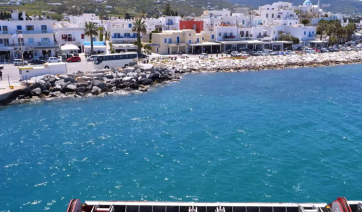 Ταχύτατο ρεμέτζο του Hellenic Highspeed στην Πάρο &amp; άφιξη εκδρομέων (βίντεο)