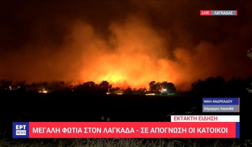 Θεσσαλονίκη: Μεγάλη φωτιά στον Λαγκαδά - Πύρινο μέτωπο στον Προφήτη (βίντεο)