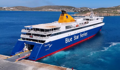 Πάρος: Μαζική αναχώρηση επιβατών με το Blue Star Naxos! (βίντεο)