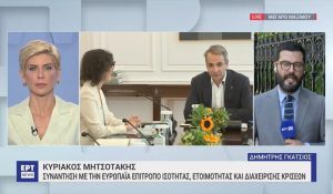 Συνάντηση Κ. Μητσοτάκη με την Ευρωπαία Επίτροπο - Στο επίκεντρο το μέτωπο της Πολιτικής Προστασίας (βίντεο)