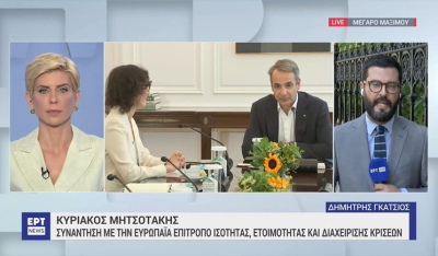 Συνάντηση Κ. Μητσοτάκη με την Ευρωπαία Επίτροπο - Στο επίκεντρο το μέτωπο της Πολιτικής Προστασίας (βίντεο)
