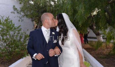 Νάξος: Παντρεύτηκαν ο Κωνσταντίνος Μπογδάνος και η Έλενα Καρβέλα