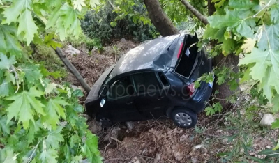 Τροχαίο στην Κρήτη -Το αυτοκίνητό της έπεσε στον γκρεμό