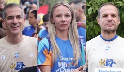 Μαραθώνιος: Κώστας Μπακογιάννης, Αντιγόνη Ντρισμπιώτη και Άγγελος Μπασινάς έτρεξαν στα 5 χλμ.