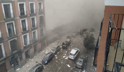 Εικόνες χάους στη Μαδρίτη: Ισχυρή έκρηξη στο κέντρο της πόλης -Δύο νεκροί