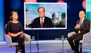 Γερμανία: Η πρώτη τηλεοπτική «κόντρα» των τριών υποψήφιων για την Καγκελαρία