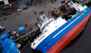 Ένα απίστευτο δυστύχημα συνέβη σε ναυπηγείο στη Ρωσία