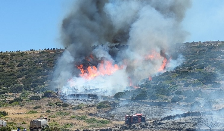 Πάρος: Ξύπνησε και πάλι ο εφιάλτης – Νέα πυρκαγιά ξέσπασε στο νησί…- Πλάνα από την κατάσβεση