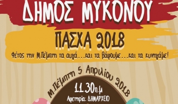 Πρώτη γιορτή αυγοτρεχάλας στη Μύκονο