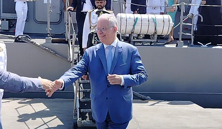 Πάρος: Επίσκεψη του Πρoέδρου της Δημοκρατίας κ. Τασούλα στην πυραυλάκατο «Κρυσταλλίδης» - Το μήνυμα για την Εορτή της Κοιμήσεως της Θεοτόκου (Βίντεο)