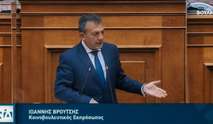 Ο Γ. Βρούτσης στη Σύρο, ως εκπρόσωπος του Προέδρου της Βουλής των Ελλήνων