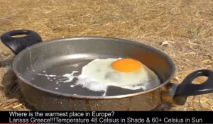 Viral video – Καύσωνας: Στη Λάρισα τηγανίζουν αυγά στον… ήλιο!