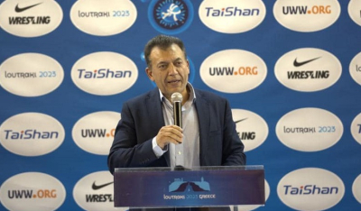 Ο Αναπλ. Υπουργός Αθλητισμού Γ. Βρούτσης στην Τελετή Έναρξης του Παγκόσμιου Πρωταθλήματος Πάλης Βετεράνων 2023