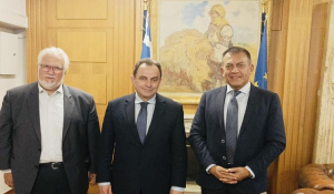 Ο Υπουργός Αγροτικής Ανάπτυξης Γεώργιος Γεωργαντάς και ο Γιάννης Βρούτσης στη Νάξο για τον πρωτογενή τομέα και το Φράγμα Τσικαλαριού