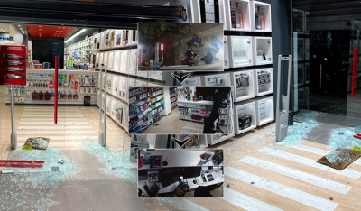 Διάρρηξη στον Πειραιά: Δείτε βίντεο και φωτογραφίες από την κινηματογραφική εισβολή σε κατάστημα - Άδειασαν τα πάντα σε ένα λεπτό