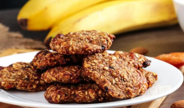 Μπισκότα με γεύση banana bread -Εύκολη συνταγή με μόνο 4 υλικά