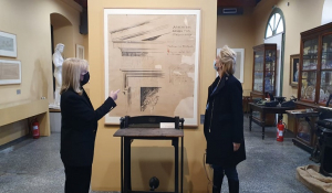 Επίσκεψη της Κατερίνας Μονογυιού στο Βιομηχανικό Μουσείο Ερμούπολης