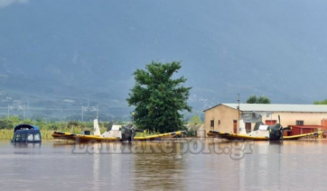 Πλημμύρισε το αεροδρόμιο της Λαμίας - Εικόνες καταστροφής