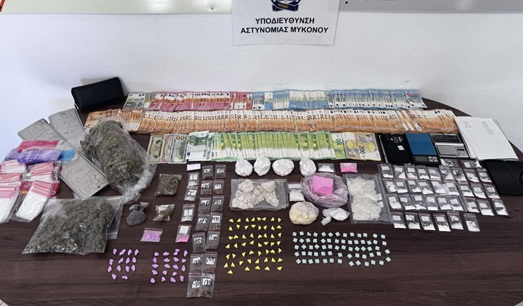 Σημαντικό πλήγμα στα κανάλια διοχέτευσης ναρκωτικών πέτυχε η Υποδιεύθυνση Αστυνομίας Μυκόνου