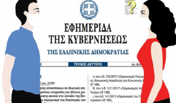 Δημοσιεύθηκε σε ΦΕΚ η ΚΥΑ για τις αποστάσεις και τις κυρώσεις