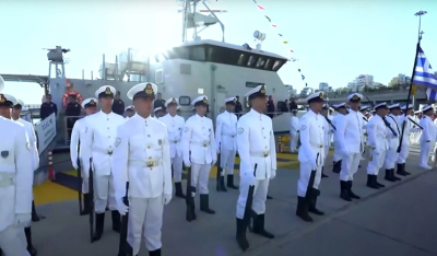 H τελετή ένταξης πέντε ταχύπλοων περιπολικών σκαφών στο Λιμενικό (βίντεο)