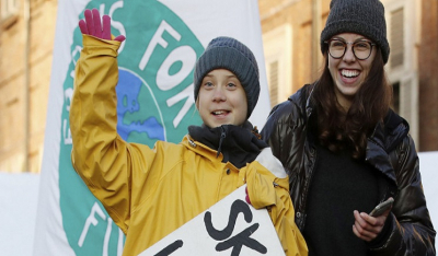 Η Γκρέτα Τούνμπεργκ διαδηλώνει στη Λωζάνη: Αν δεν υπάρχει φύση, δεν υπάρχει μέλλον
