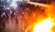 Χάος στο Βέλγιο από τα σοβαρά επεισόδια σε διαδηλώσεις κατά των μέτρων για τον κορωνοϊό