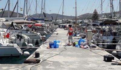 Πάρος: Γεμάτη από τουριστικά σκάφη η μαρίνα της Παροικίας! 168% αύξηση!