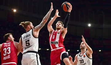 Ολυμπιακός - Παρτίζαν 80-71: Νίκη με άμυνα και ξανά ανατροπή στο τέλος