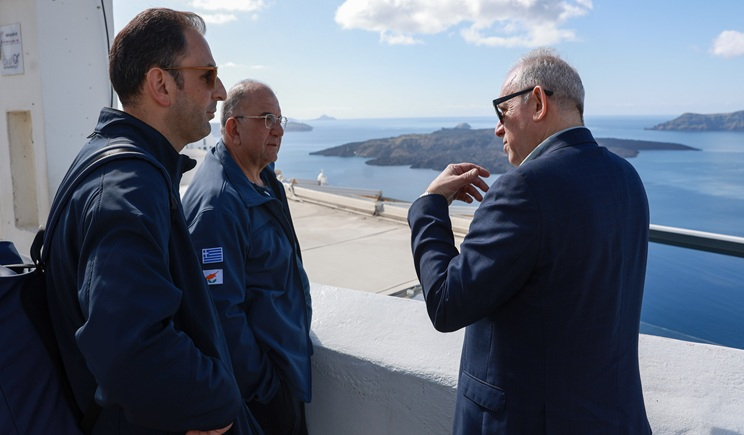 Σαντορίνη: Δορυφορικές υπηρεσίες έκτακτης ανάγκης παρέχει η Hellas Sat