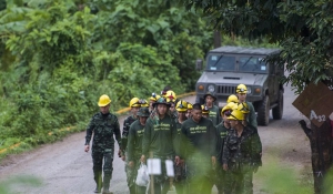 Ταϊλάνδη: Στο σπήλαιο οι δύτες για να βγάλουν τους τελευταίους πέντε εγκλωβισμένους