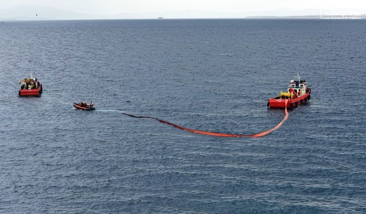 Αντιρρυπαντική άσκηση Λιμενικού στη Χίο (βίντεο)