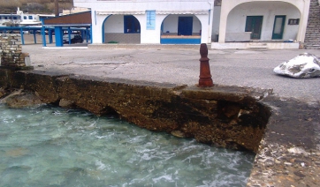 Ενέργειες για την αποκατάσταση των ζημιών από τις καιρικές συνθήκες, στον Απόλλωνα Νάξου