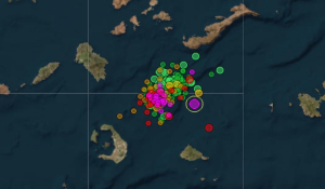 Νέος ισχυρός σεισμός ΒΑ της Σαντορίνης